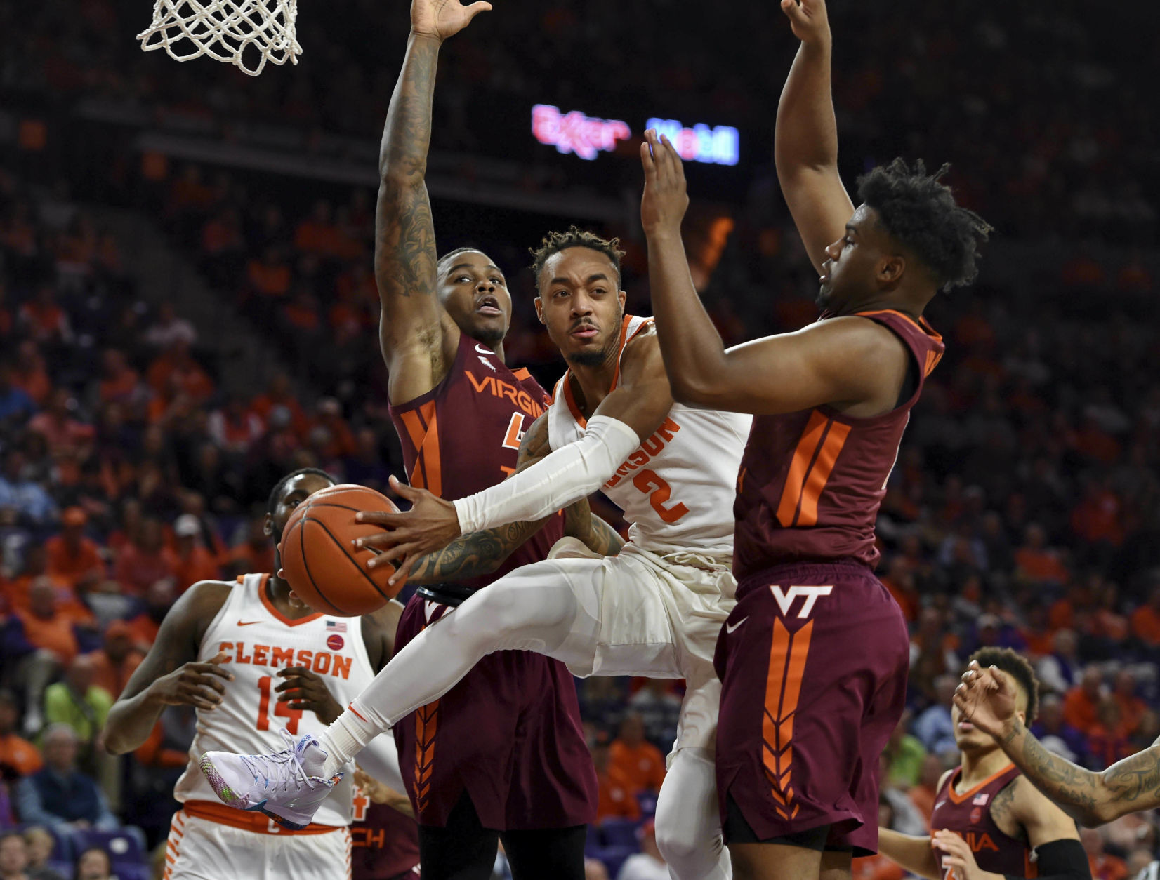 APTOPIX Virginia Tech Clemson Basketball